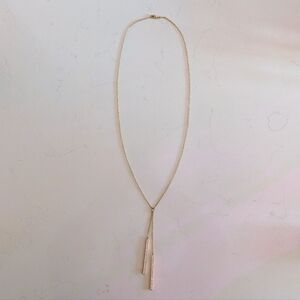 Delicate Gold Y-Style Pendant Necklace - Women Jewelry